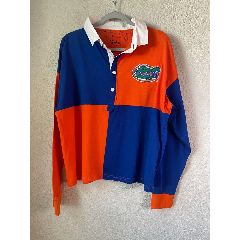 Pressbox Florida Gators Rugby Color block‎ Shirt XL NCAA College Football